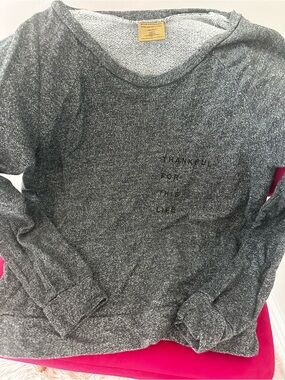 good hYOUman Heather Charcoal Gray Pullover Sweatshirt comfy cozy